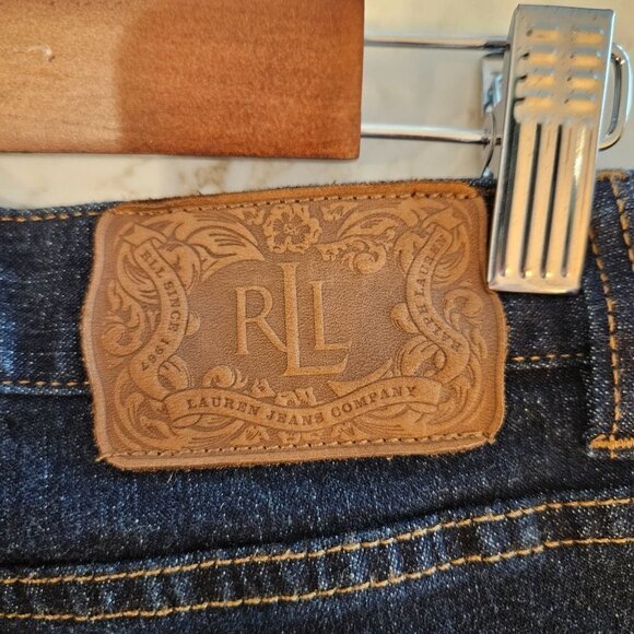 Lauren Jeans Co. Premium Blue Jeans Straight Leg, Size 6 - Picture 3 of 11